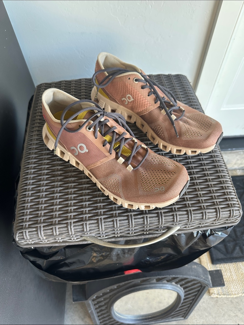 On clouds Women’s Athletic Shoes in Brown with Tan Accents